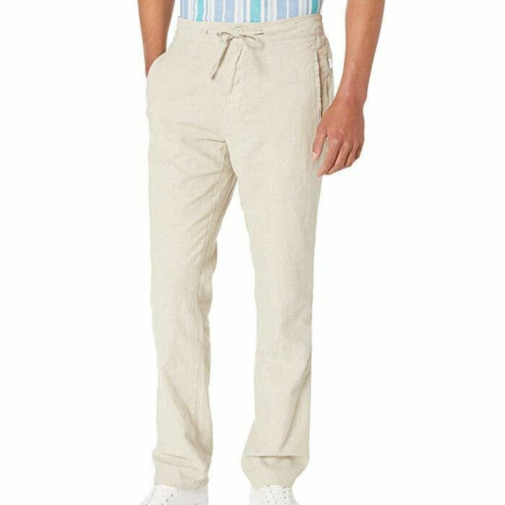 ONIA COLLIN DRAWSTRING LINEN PANTS M NWT